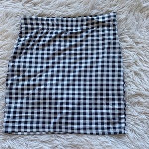Plaid mini skirt